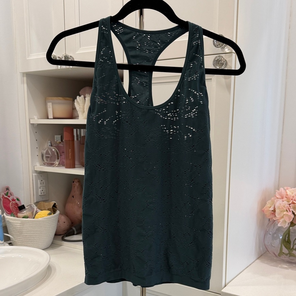 Forever 21 Teal Lace Tank Top